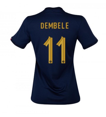 Frankrike Ousmane Dembele #11 Hemmatröja Dam VM 2022 Kortärmad